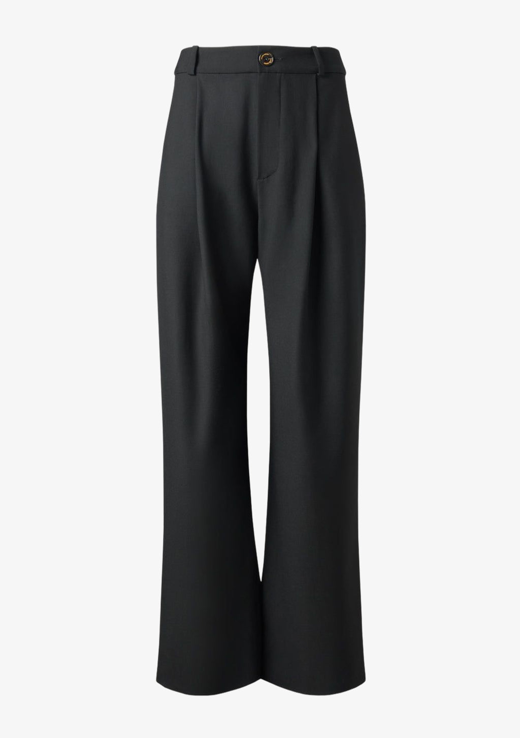 Anzughose schwarz aus feiner Wolle für Damen von Designer Stefan Eckert. Erhältlich in Hamburg, London, New York, London und Paris. Suit pants black made of fine wool for women by designer Stefan Eckert. Available in Hamburg, London, New York, London and Paris.