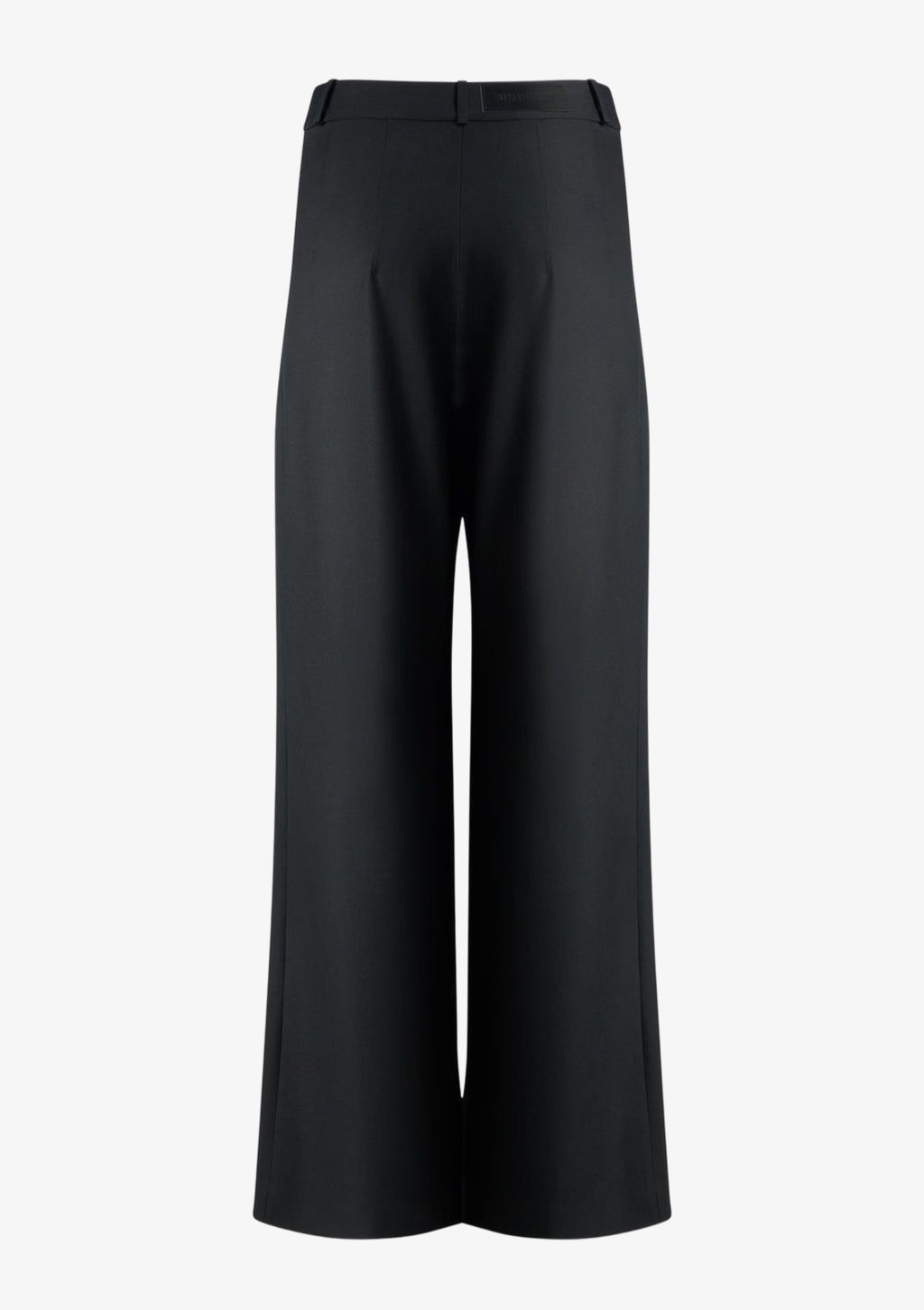Anzughose schwarz aus feiner Wolle für Damen von Designer Stefan Eckert. Erhältlich in Hamburg, London, New York, London und Paris. Suit pants black made of fine wool for women by designer Stefan Eckert. Available in Hamburg, London, New York, London and Paris.