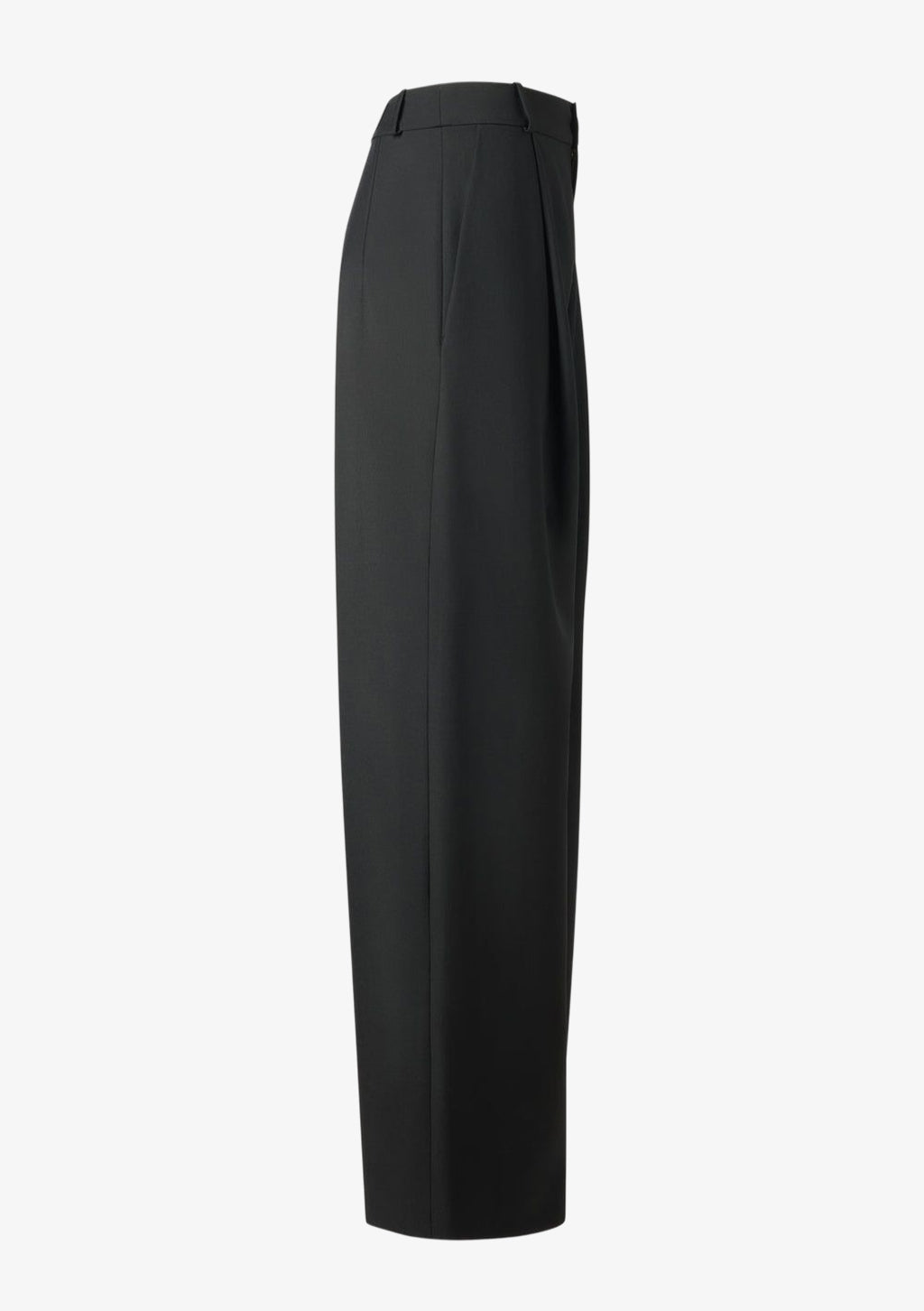 Anzughose schwarz aus feiner Wolle für Damen von Designer Stefan Eckert. Erhältlich in Hamburg, London, New York, London und Paris. Suit pants black made of fine wool for women by designer Stefan Eckert. Available in Hamburg, London, New York, London and Paris.