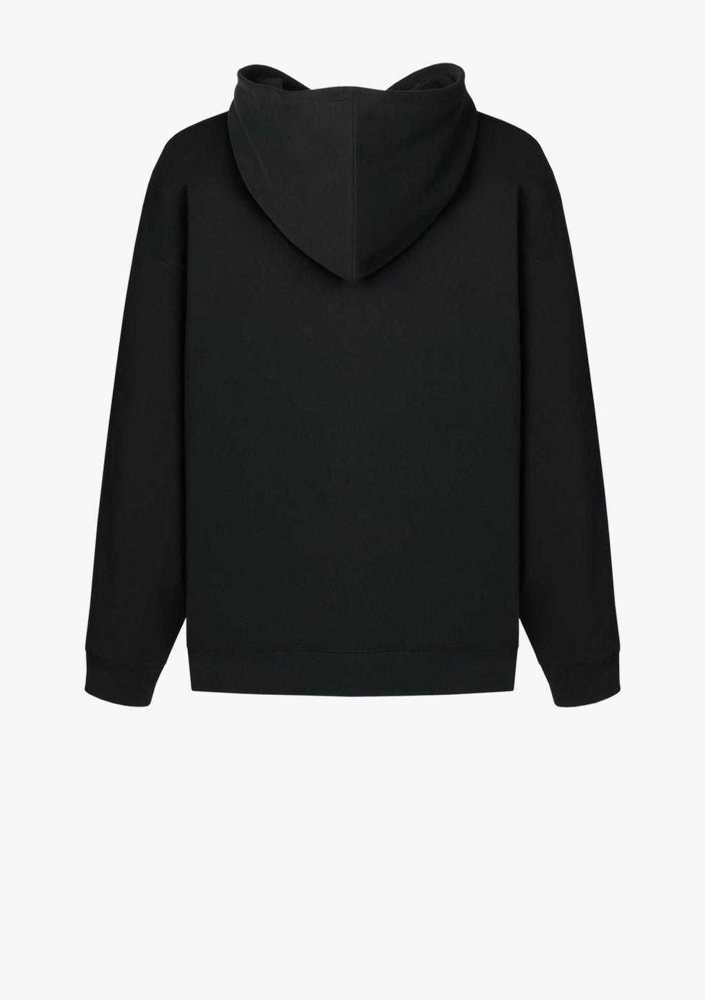 Designer Hoodie by Stefan Eckert, made of high quality organic cotton, color black, with angel of the universe digital print and Stefan Eckert embroidery, menswear Streetstyle. Available in two sizes.