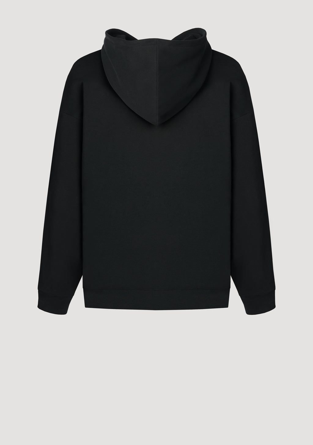 Designer Hoodie by Stefan Eckert, made of high quality organic cotton, color black, with angel of the universe digital print and Stefan Eckert embroidery, menswear Streetstyle. Available in two sizes.