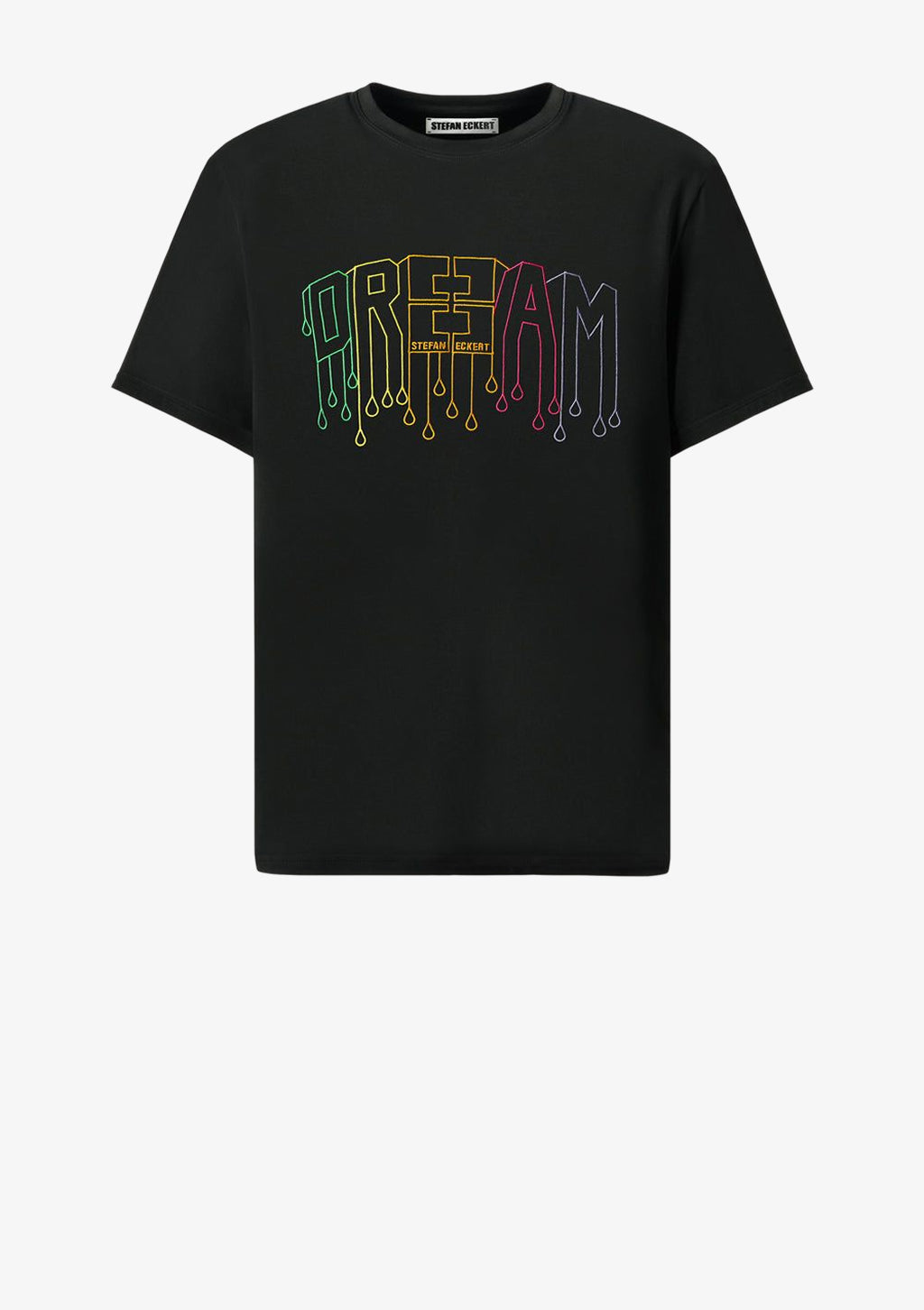 Designer T-Shirt by Stefan Eckert, made of high quality organic cotton, with an embroidery on chest. For men and women. Available in two sizes.