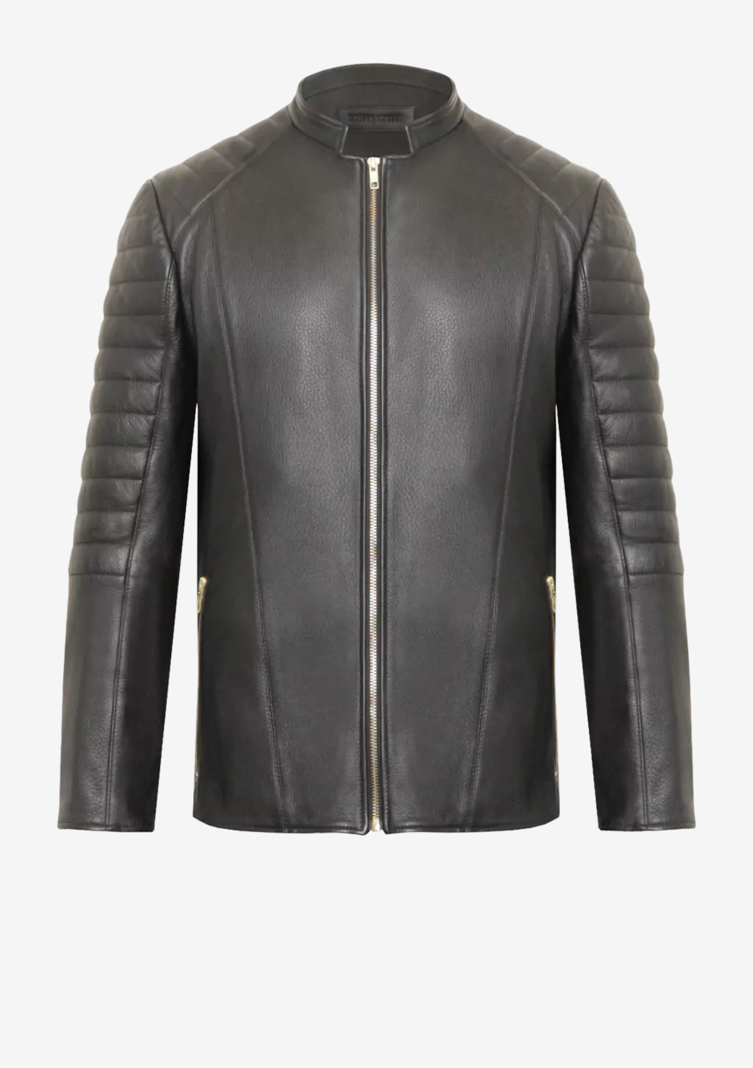 Lederjacke-Herren-Hirschleder,-schwarz,-Luxus Lederjacke für Herren von Designer Stefan Eckert aus Hamburg