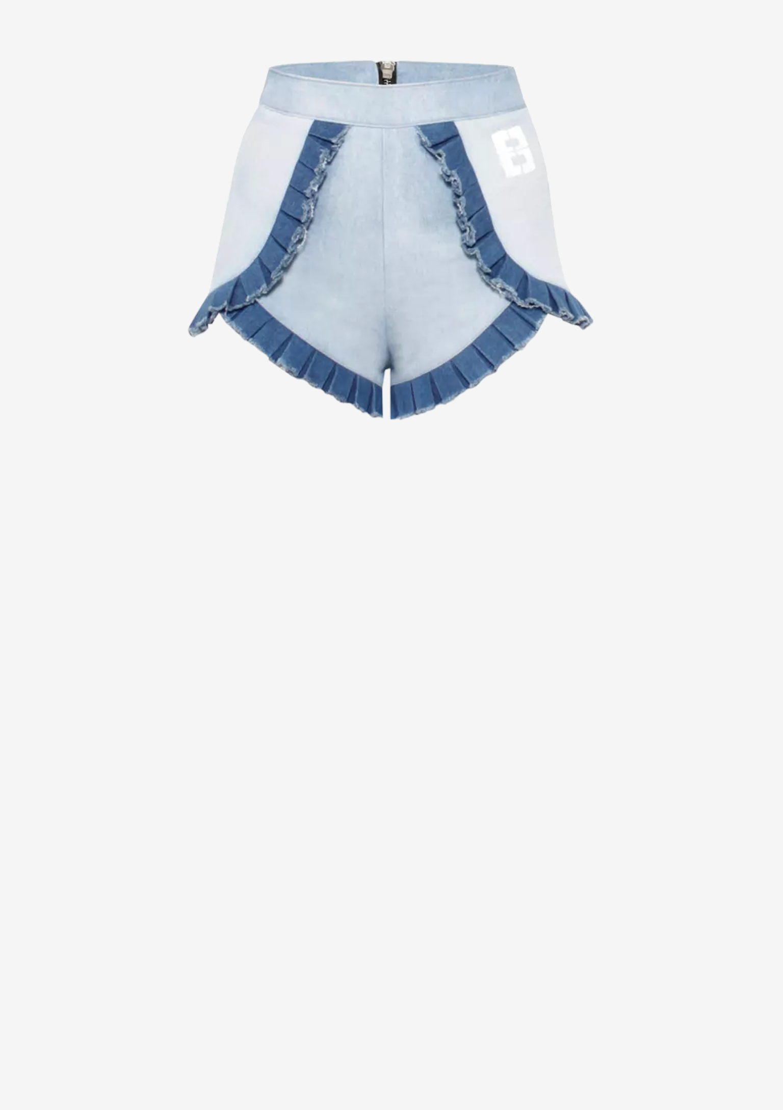 JEANS SHORTS DAMEN HELLBLAU