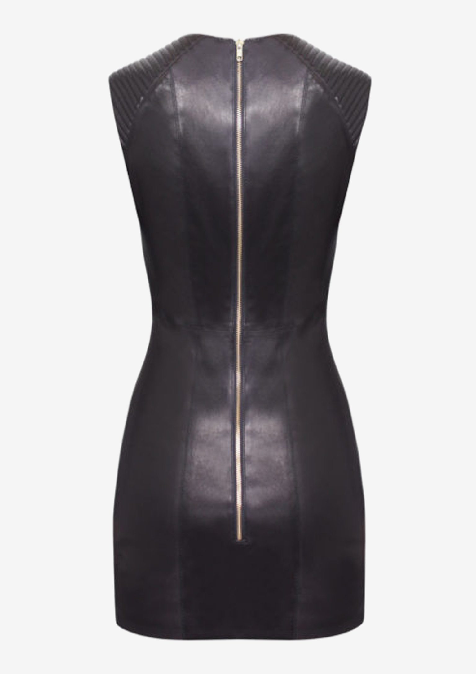 Lederkleid-schwarz-mit-Steppungen,-von-Designer-Stefan-Eckert-aus-Hamburg-1