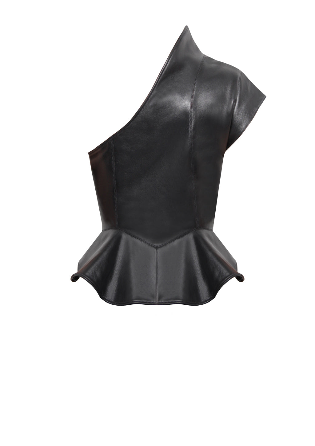 Asymmetrisches Ledertop