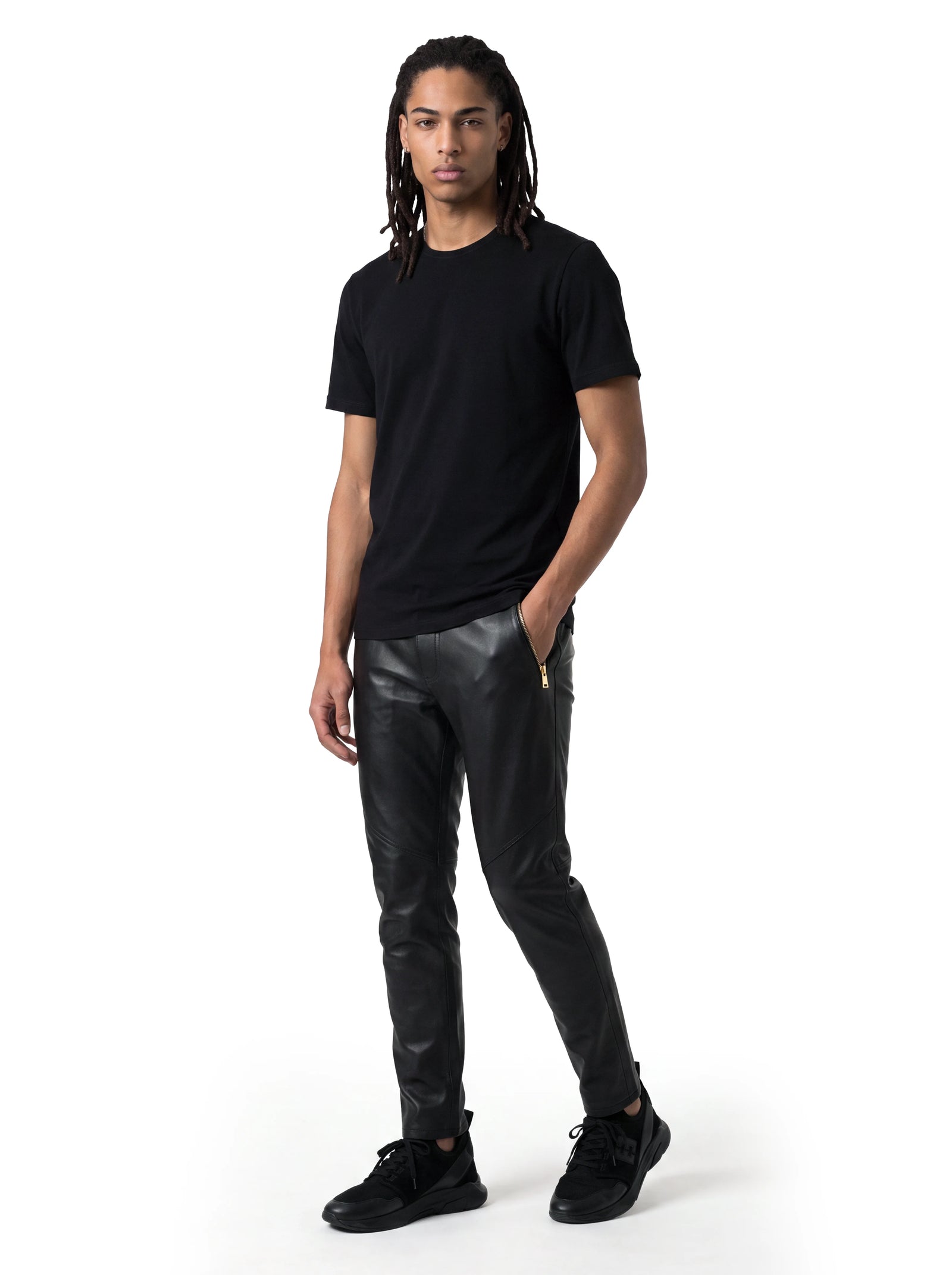 Luxus Designer T-Shirt von Stefan Eckert aus hochwertiger Bio-Baumwolle mit geschmeidigem Interlock-Jersey und leicht aufgelockerter Passform, Made in Germany. Vorderansicht
