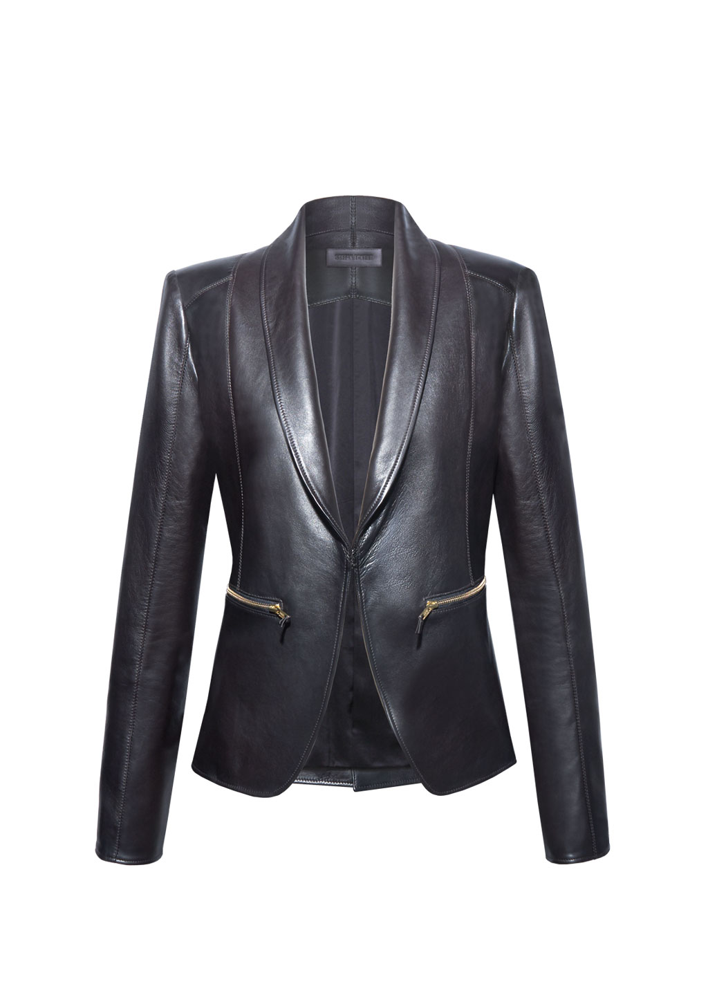 Lederblazer Damen braun — Von Designer Stefan Eckert
