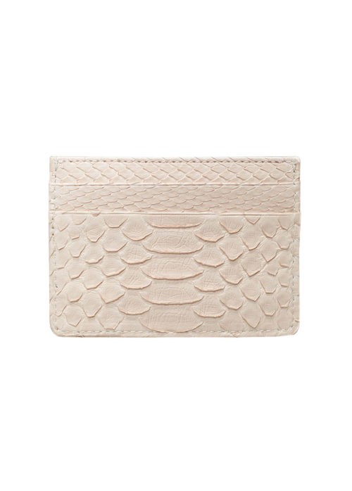 Cardholder Python Rose, aus Python Leder, von Modedesigner Stefan Eckert aus Hamburg