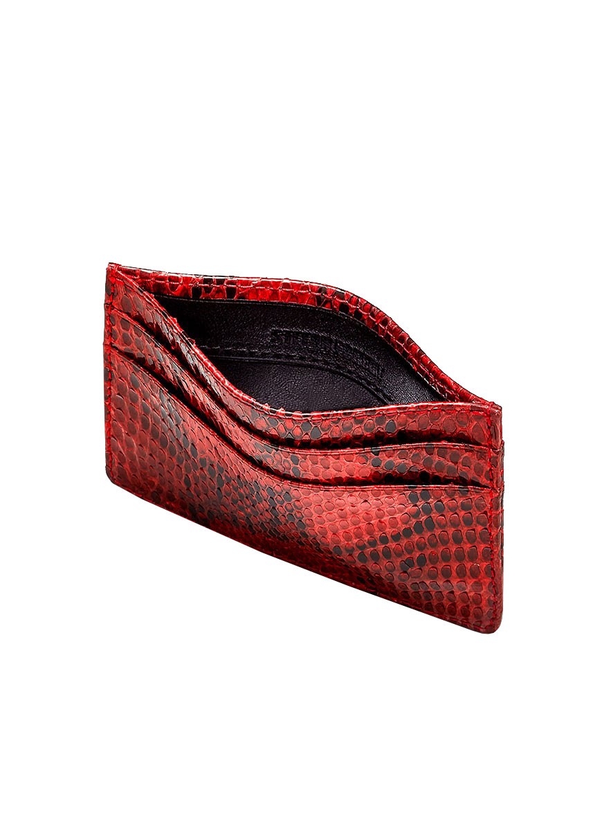 Cardholder python red — By designer Stefan Eckert