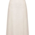 Luxus Lederrock Python von Designer Stefan Eckert aus Hamburg, in Farbe beige