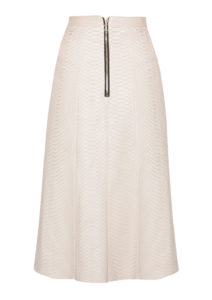 Rock Python, Lederrock aus Pythonleder in Farbe beige, von Designer Stefan Eckert aus Hamburg-2