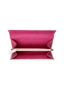 Portemonnaie Python Rose, mit Klappe, aus Python Leder, von Modedesigner Stefan Eckert aus Hamburg