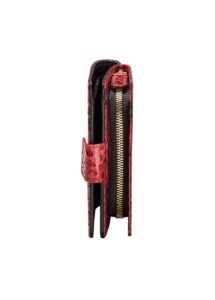 Portemonnaie Python Mini Rot, aus Python Leder, von Modedesigner Stefan Eckert aus hamburg