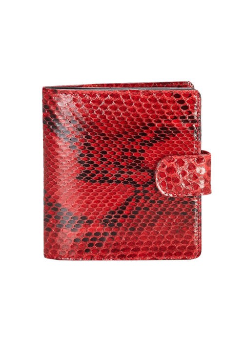Portemonnaie Python Mini Rot, aus Python Leder, von Modedesigner Stefan Eckert aus hamburg