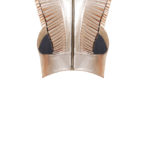 Leder Top Metallic - Ledertop-mit-Falten,-metallic-kupfer,-lammleder,-von-Modedesigner-Stefan-Eckert-aus-Hamburg-2