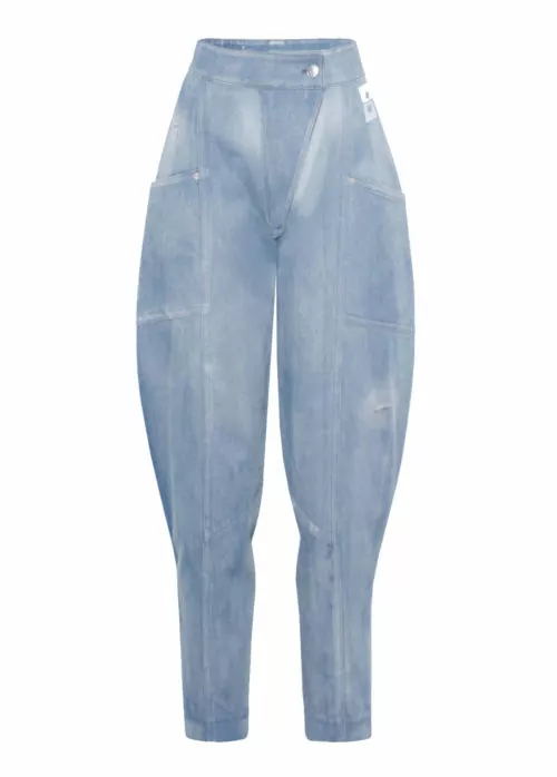 Jeans Baggy Damen im Used-Look, von Designer Stefan Eckert aus Hamburg-1