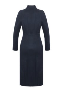 Exklusiver Mantel Damen mit hohem Kragen aus hochwertigem Kaschmir, von Designer Stefan Eckert. Online in Gr. 34-44 und als Maßanfertigung in Hamburg