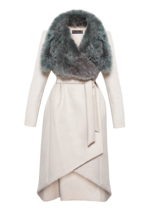 River island clearance coat with fur