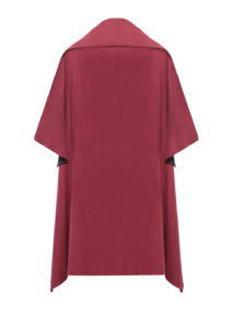 Exklusiver Poncho Damen Rot aus hochwertigem Kaschmir von Designer Stefan Eckert. Erhältlich online und im Store in Hamburg