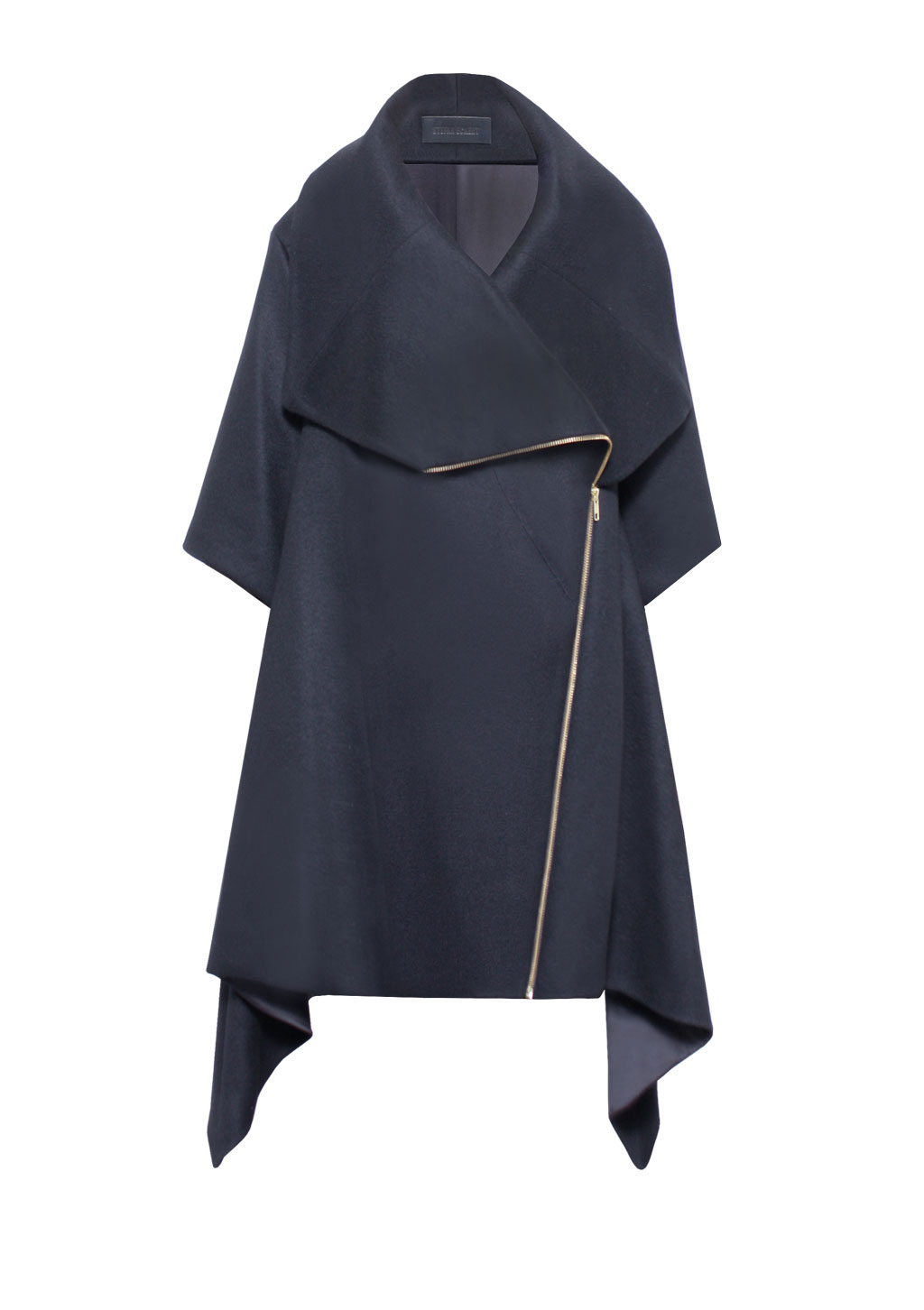 Poncho Damen Schwarz — Von Designer Stefan