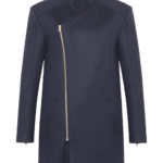 Kurzer Mantel für Herren in Farbe schwarz aus edlem italienischen Kaschmir. Von Designer Stefan Eckert aus Hamburg. Erhältlich ready to wear und als Maßanfertigung