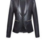 Luxus Lederblazer Damen braun von Designer Stefan Eckert aus Hamburg-aus-Lammleder