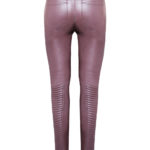 Lederhose Damen Aubergine Biker, stretch,-von-Modedesigner-Stefan-Eckert-aus-Hamburg-2