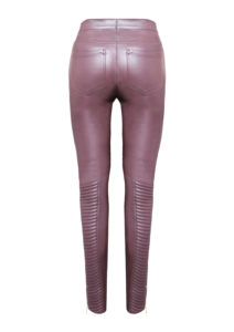 Lederhose Damen Aubergine Biker, stretch,-von-Modedesigner-Stefan-Eckert-aus-Hamburg-2