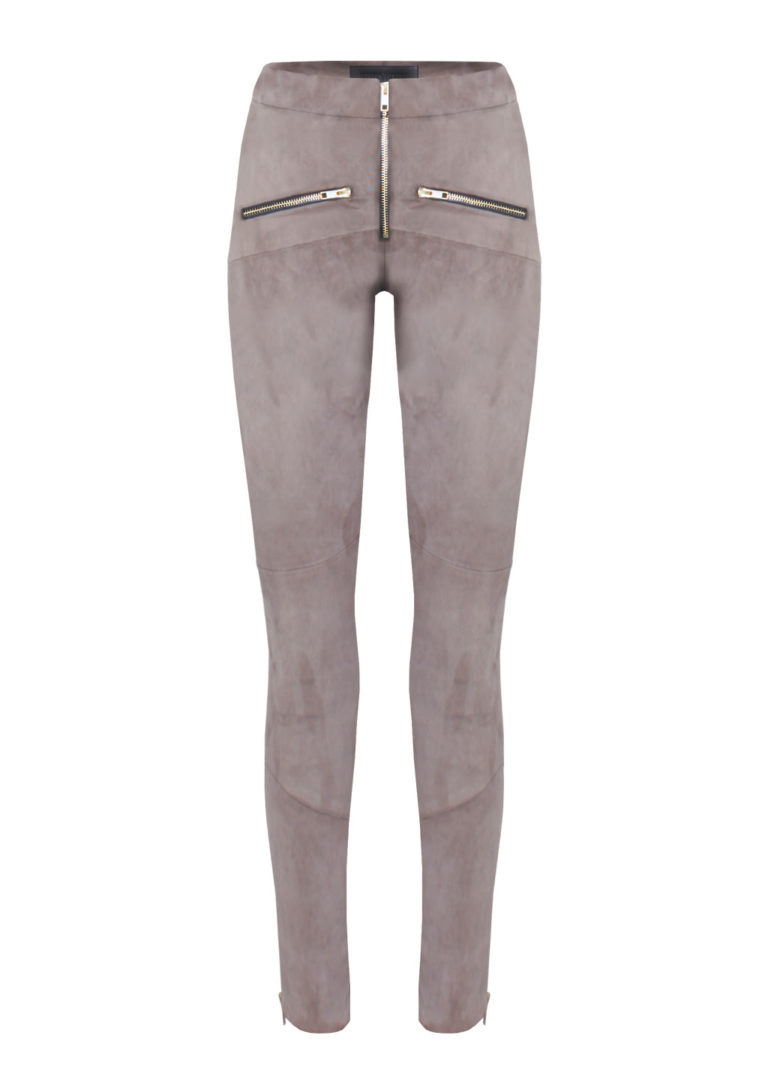 lederleggings damen beige
