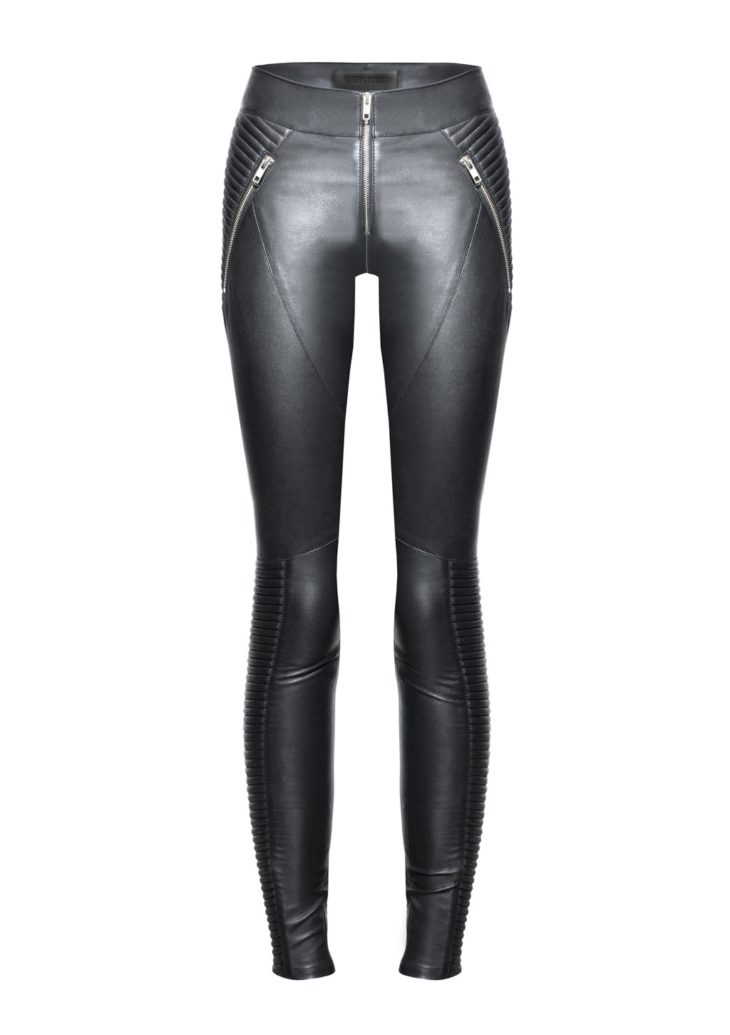 Lederhose Damen Schwarz Biker STEFAN ECKERT