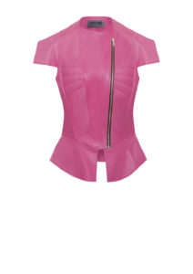 Luxus Lederjacke Soldier Jacket von Designer Stefan Eckert aus Hamburg, in Farbe Pink, Erhältlich in Hamburg und Online, ready to wear und als Maßanfertigung