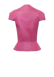 Lederjacke Soldier Jacket-Kurze Lederjacke von Designer Stefan Eckert in Farbe Pink, Erhältlich in Hamburg und Online, ready to wear und als Maßanfertigung-2