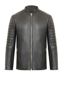 Lederjacke-Herren-Hirschleder,-schwarz,-Luxus Lederjacke für Herren von Designer Stefan Eckert aus Hamburg