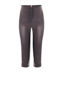 Leder Leggins Schwarz Kurz