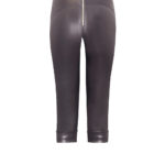 Lederleggins kurz-Damen-schwarz-mit-Reißverschluss,-von-Modedesigner-Stefan-Eckert-aus-Hamburg-2