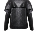 Damen Python Lederjacke - Pythonlederjacke Damen, Python, Lederjacke Python, schwarz, von Designer Stefan Eckert aus Hamburg-1