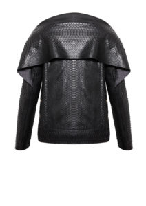 Damen Python Lederjacke - Pythonlederjacke Damen, Python, Lederjacke Python, schwarz, von Designer Stefan Eckert aus Hamburg-1
