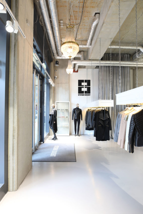 Stefan-Eckert-Store-Hamburg Store in Hamburg von Designer Stefan Eckert. Luxusmode für Damen und Herren. Spezialisiert auf exklusive Lederbekleidung