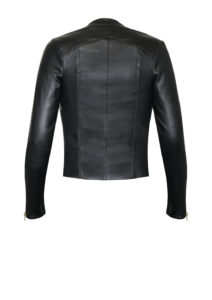 Leichte Lederjacke für Damen-Stretchlederjacke für Damen aus leichtem Lammleder von Designer Stefan Eckert aus Hamburg-back