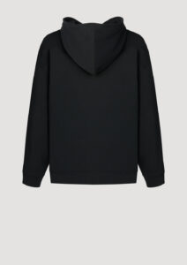 Designer Hoodie by Stefan Eckert, made of high quality organic cotton, color black, menswear Streetstyle. Available in two sizes.