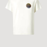 Designer T-Shirt by Stefan Eckert, made of high quality organic cotton, with smiley print and logo embroidery. For men and women. Available in two sizes.