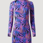 Palmen kleid aus Lycra von Designer Stefan Eckert. Erhältlich in Hamburg, London, New York, London und Paris. Palm dress made of lycra by designer Stefan Eckert. Available in Hamburg, London, New York, London and Paris.