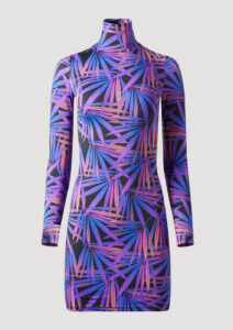 Palmen kleid aus Lycra von Designer Stefan Eckert. Erhältlich in Hamburg, London, New York, London und Paris. Palm dress made of lycra by designer Stefan Eckert. Available in Hamburg, London, New York, London and Paris.